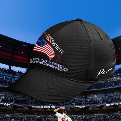 Patriot Memorial Baseball Cap, "Red, White & Blueberries" Tribute Hat (1993-2025) YW061-25023189-2