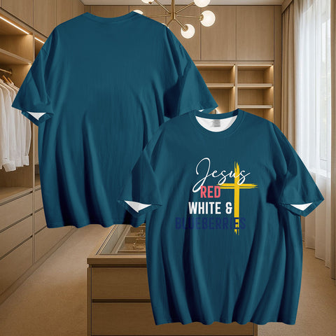 Patriot Tribute T-Shirt Collection, "Red, White & Blueberries" Conservative Memorial Tee PR064-25025146-9