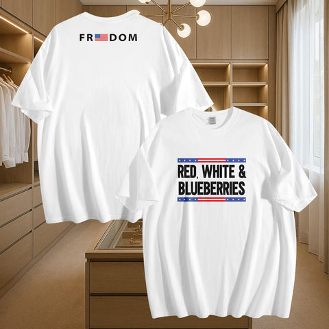 Patriot Tribute T-Shirt Collection, "Red, White & Blueberries" Conservative Memorial Tee PR064-25025146-7