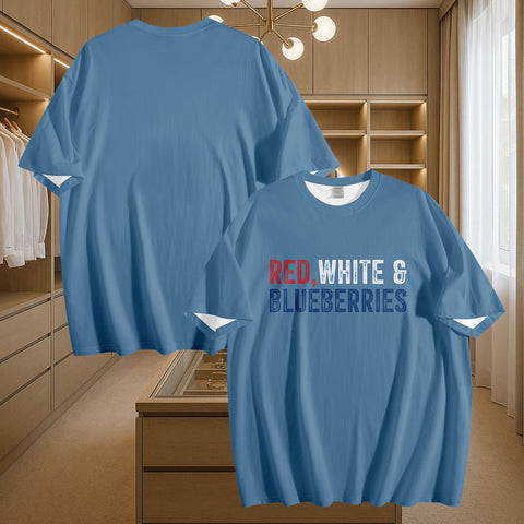 Patriot Tribute T-Shirt Collection, "Red, White & Blueberries" Conservative Memorial Tee PR064-25025146-10