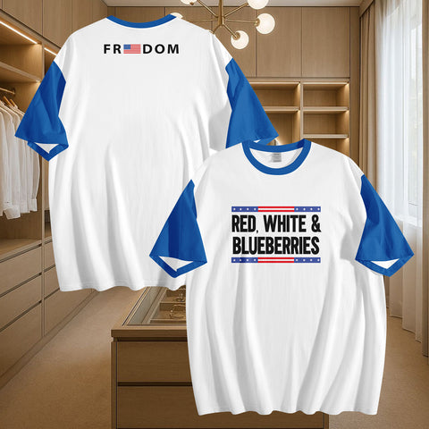Patriot Tribute T-Shirt Collection, "Red, White & Blueberries" Conservative Memorial Tee PR064-25025146-5