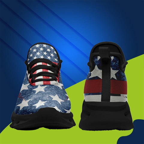 MaxSoul-B03008 Custom Max Soul American Flag, USA Flag Sneakers Max Soul, Shoes, Printed Shoes