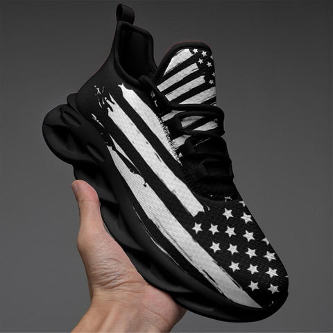 MaxSoul-B03006 Custom Max Soul American Flag, USA Flag Sneakers Max Soul, Shoes, Printed Shoes