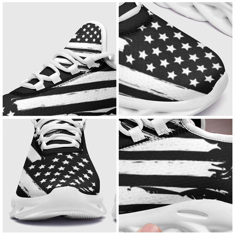 MaxSoul-B03005 Custom Max Soul American Flag, USA Flag Sneakers Max Soul, Shoes, Printed Shoes