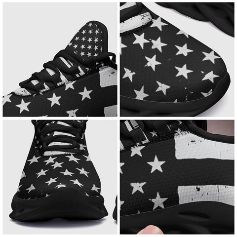 MaxSoul-B03012 Custom Max Soul American Flag, USA Flag Sneakers Max Soul, Shoes, Printed Shoes