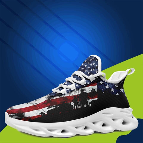 MaxSoul-B03013 Custom Max Soul American Flag, USA Flag Sneakers Max Soul, Shoes, Printed Shoes