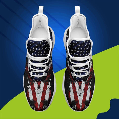 MaxSoul-B03013 Custom Max Soul American Flag, USA Flag Sneakers Max Soul, Shoes, Printed Shoes