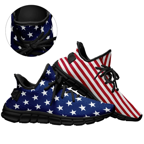 Personalized Sneaker Cheerleading shoes, Casual shoes for Independence Day July 4th, TWX05-C0602