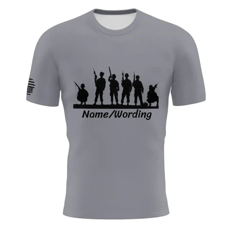 Customized Men's America, Grey Men's T-shirt, YW064-23020004