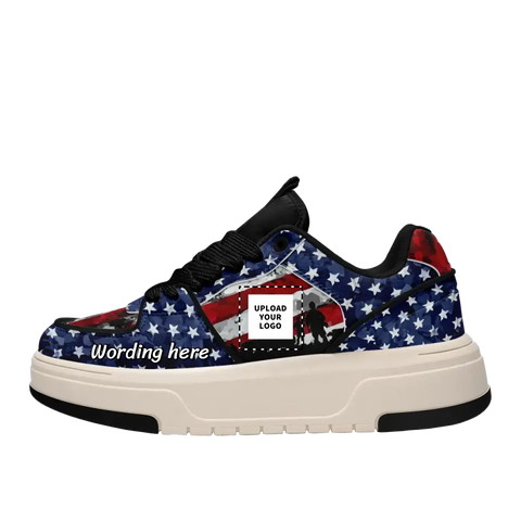 Personalized Patriotic Sneakers, America Flag Shoes,American Pride Shoes Gift, MLB-23020061