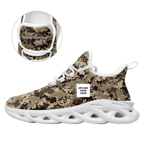 Personalized  Camouflage Sneakers, Custom Camo Shoes, Veteran Shoes,MS-23020116