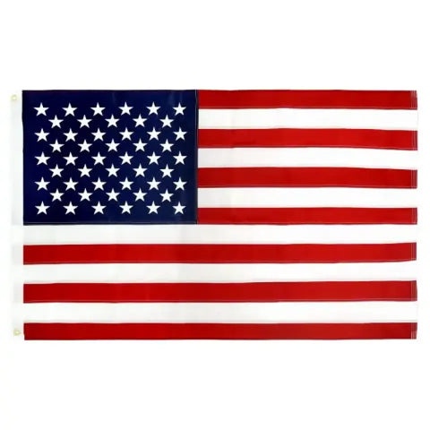 3*5ft Pure Nylon Embroidered American Flag 90x150cm Embroidered American Banner, Waterproof and UV-Resistant