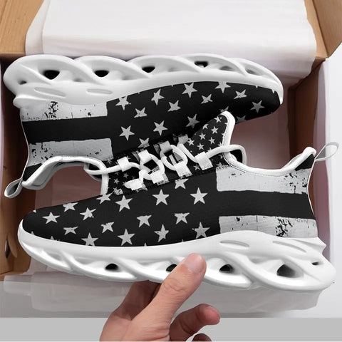 MaxSoul-B03011 Custom Max Soul American Flag, USA Flag Sneakers Max Soul, Shoes, Printed Shoes