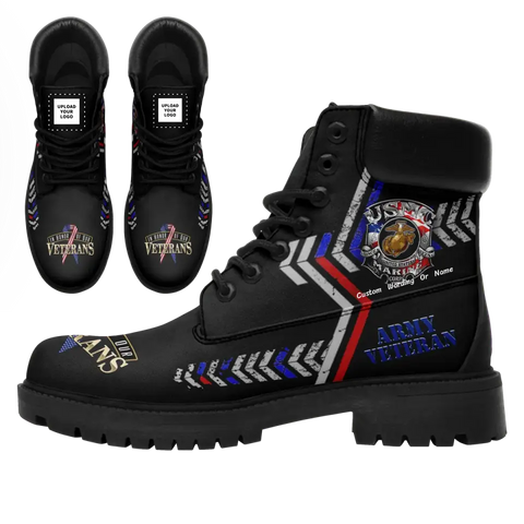 Custom corporate gifts, Personalized Patriotic Boots, Custom USA- Theme Boots, Trendy Boots,TB-24020012