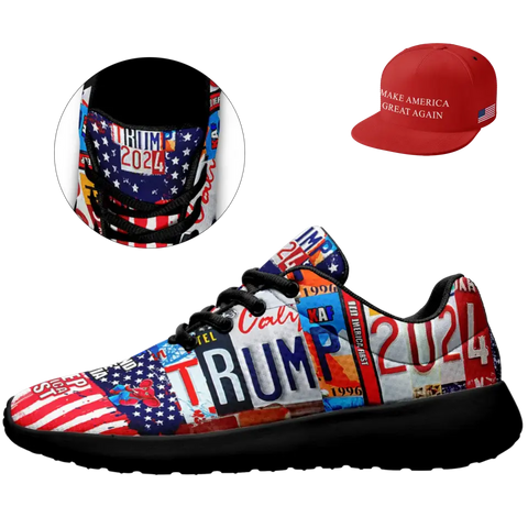 Personalized T Combo Offer, Custom Comfortable sneakers and hats, Flag Gift