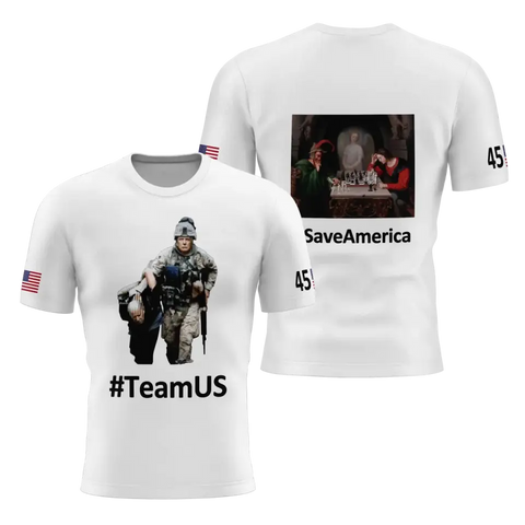 Personalized T T-Shirt, Custom Patriotic Short Shirt, Save US Shirt