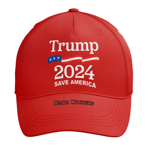 Personalized Trump Cap, Custom MAGA Baseball Cap, Support for Trump Hat