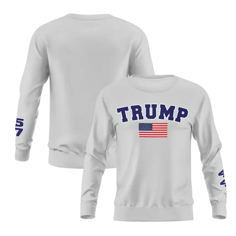 Personalized Trump 2024 Shirt, Custom Flag Long-Sleeves Shirt, Comfortable Unisex Shirt