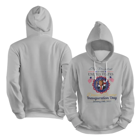 Custom Trump Inauguration Hoodie, "January 20th" Design, Comfortable Unisex Sweatshirt