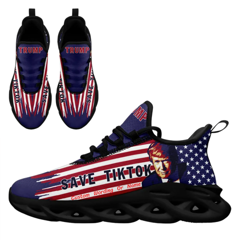 Personalized TikTok Come Back Design Sneakers, Custom Trendy Unisex Shoes for Social Media Lovers, Trump Shoes