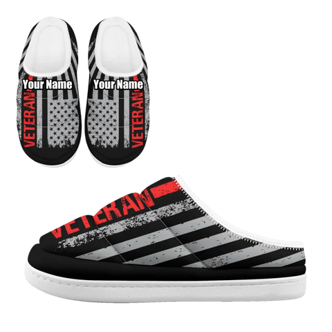 Patriotic Veteran's Pride Slipper Collection, USA Military & 250th Anniversary House Shoes FN057-25025155