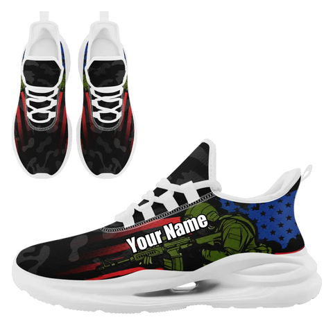 Patriotic Veteran & 250th Anniversary Sneaker Collection, "Veterans Make Us Strong" USA Pride Athletic Shoes FN079-2500671