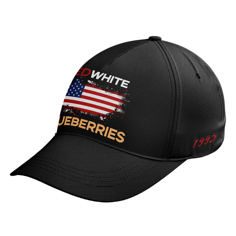 Patriot Memorial Baseball Cap, "Red, White & Blueberries" Tribute Hat (1993-2025) YW061-25023189-4