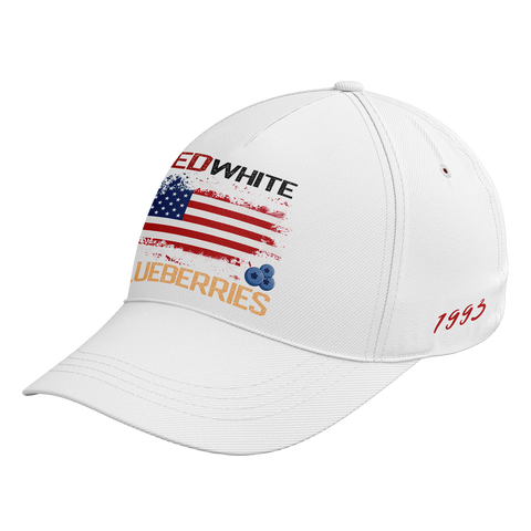 Patriot Memorial Baseball Cap, "Red, White & Blueberries" Tribute Hat (1993-2025) YW061-25023189-4