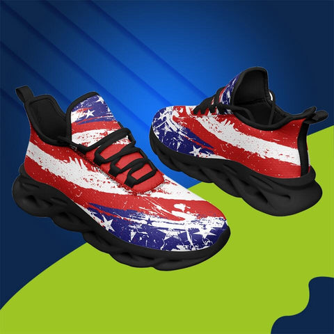 Customized Business Gifts, meaningful gifts for clients MaxSoul-B03002 Custom Max Soul American Flag, USA Flag Sneakers Max Soul, Shoes, Printed Shoes