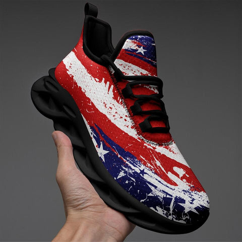 Customized Business Gifts, meaningful gifts for clients MaxSoul-B03002 Custom Max Soul American Flag, USA Flag Sneakers Max Soul, Shoes, Printed Shoes