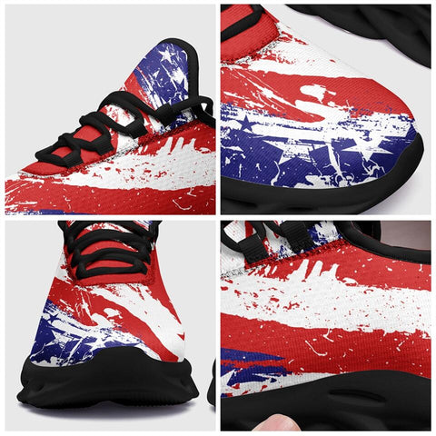 Customized Business Gifts, meaningful gifts for clients MaxSoul-B03002 Custom Max Soul American Flag, USA Flag Sneakers Max Soul, Shoes, Printed Shoes